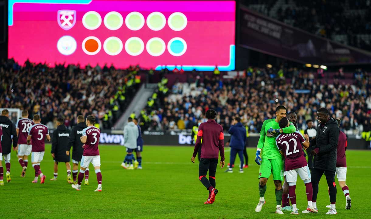  As It Happened: West Ham 0-0 Man City (5-3 pens)