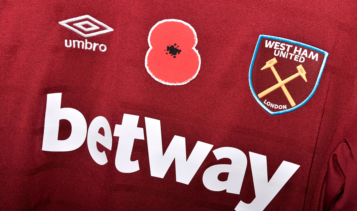 west ham poppy shirts