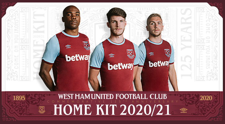 west ham new kit 2020
