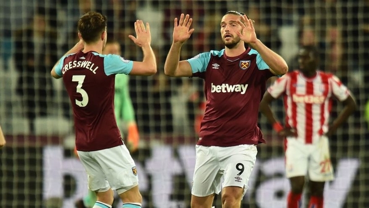 Returning Carroll's volley earns point against Stoke City.